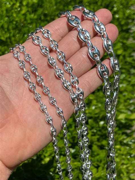 puffed gucci chain|puffed gucci link chain.